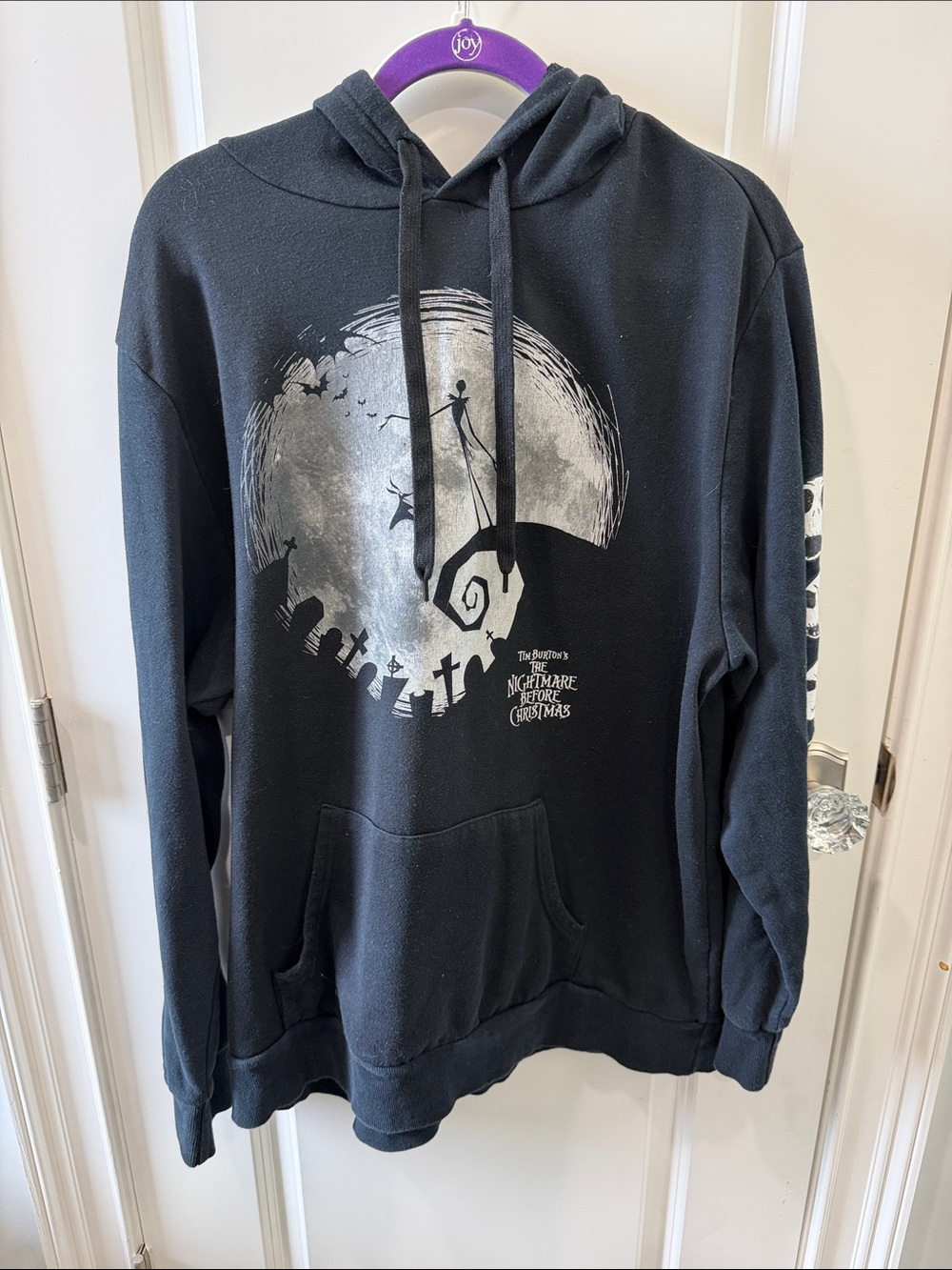 The Nightmare Before Christmas Black Graphic Pullover Hoodie - Men
